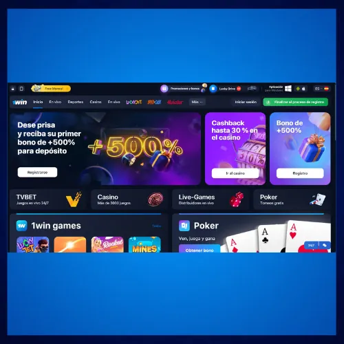 Visita la plataforma 1Win