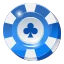 1Win poker chip